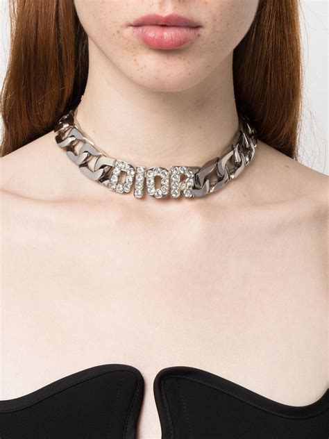 dior blue lucite crystal choker|christian Dior choker.